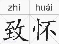 致怀的拼音
