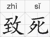致死的拼音