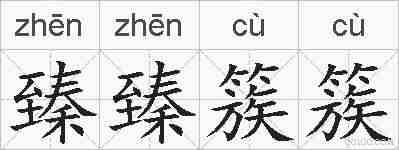 臻臻簇簇的拼音