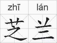 芝兰的拼音