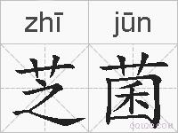 芝菌的拼音