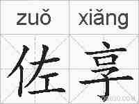 佐享的拼音