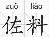 佐料的拼音