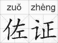 佐证的拼音