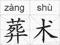 葬术的拼音