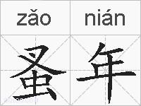 蚤年的拼音