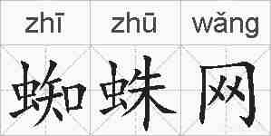 蜘蛛网的拼音