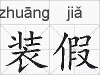装假的拼音
