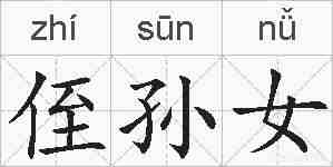 侄孙女的拼音