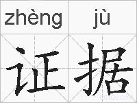 证据的拼音