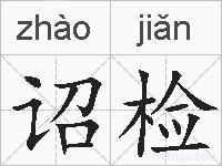 诏检的拼音
