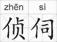 侦伺的拼音