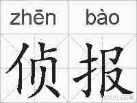 侦报的拼音