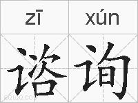 谘询的拼音
