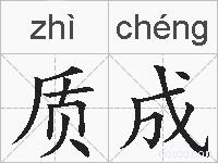 质成的拼音
