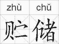 贮储的拼音