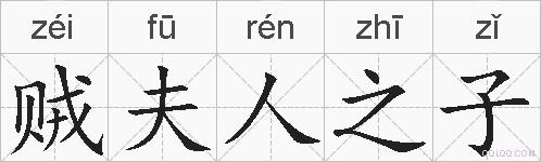 贼夫人之子的拼音