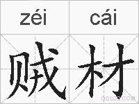 贼材的拼音