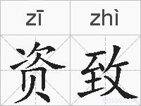 资致的拼音
