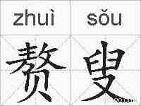 赘叟的拼音