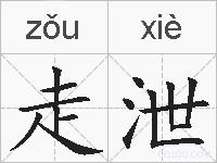 走泄的拼音
