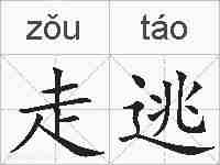 走逃的拼音