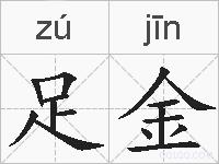 足金的拼音