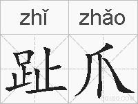 趾爪的拼音