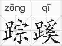 踪蹊的拼音