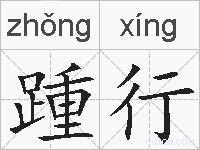 踵行的拼音