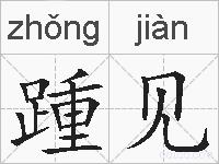踵见的拼音
