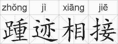 踵迹相接的拼音