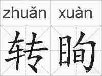 转眴的拼音
