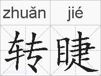 转睫的拼音