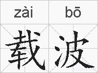 载波的拼音