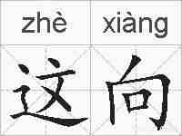 这向的拼音