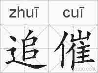 追催的拼音