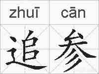 追参的拼音