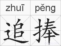 追捧的拼音