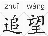 追望的拼音