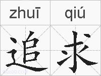 追求的拼音