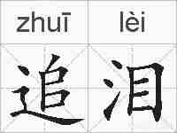 追泪的拼音