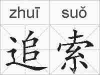 追索的拼音