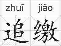 追缴的拼音