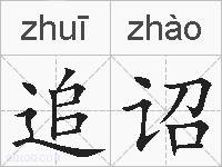 追诏的拼音