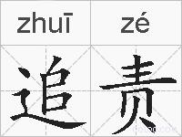 追责的拼音
