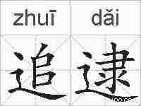 追逮的拼音