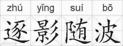 逐影随波的拼音