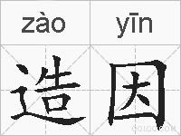 造因的拼音