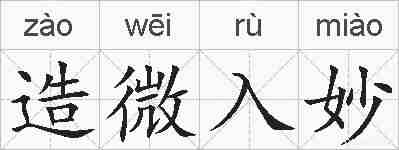造微入妙的拼音